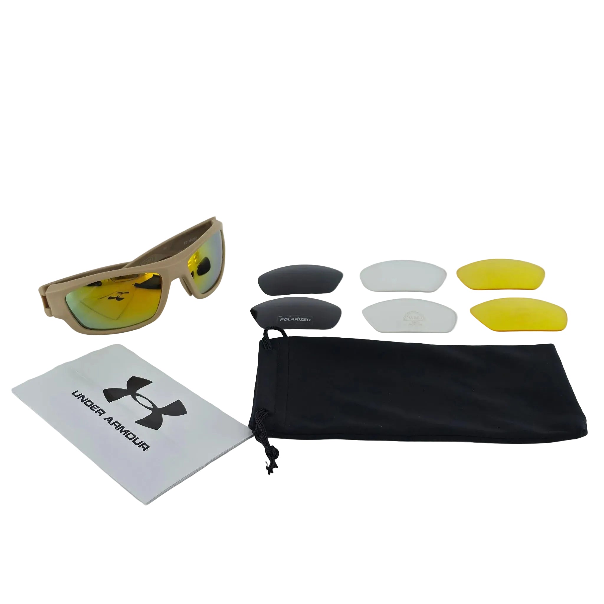 Under Armour Tactical Sunglasses – Polarized | 5 Interchangeable Lenses