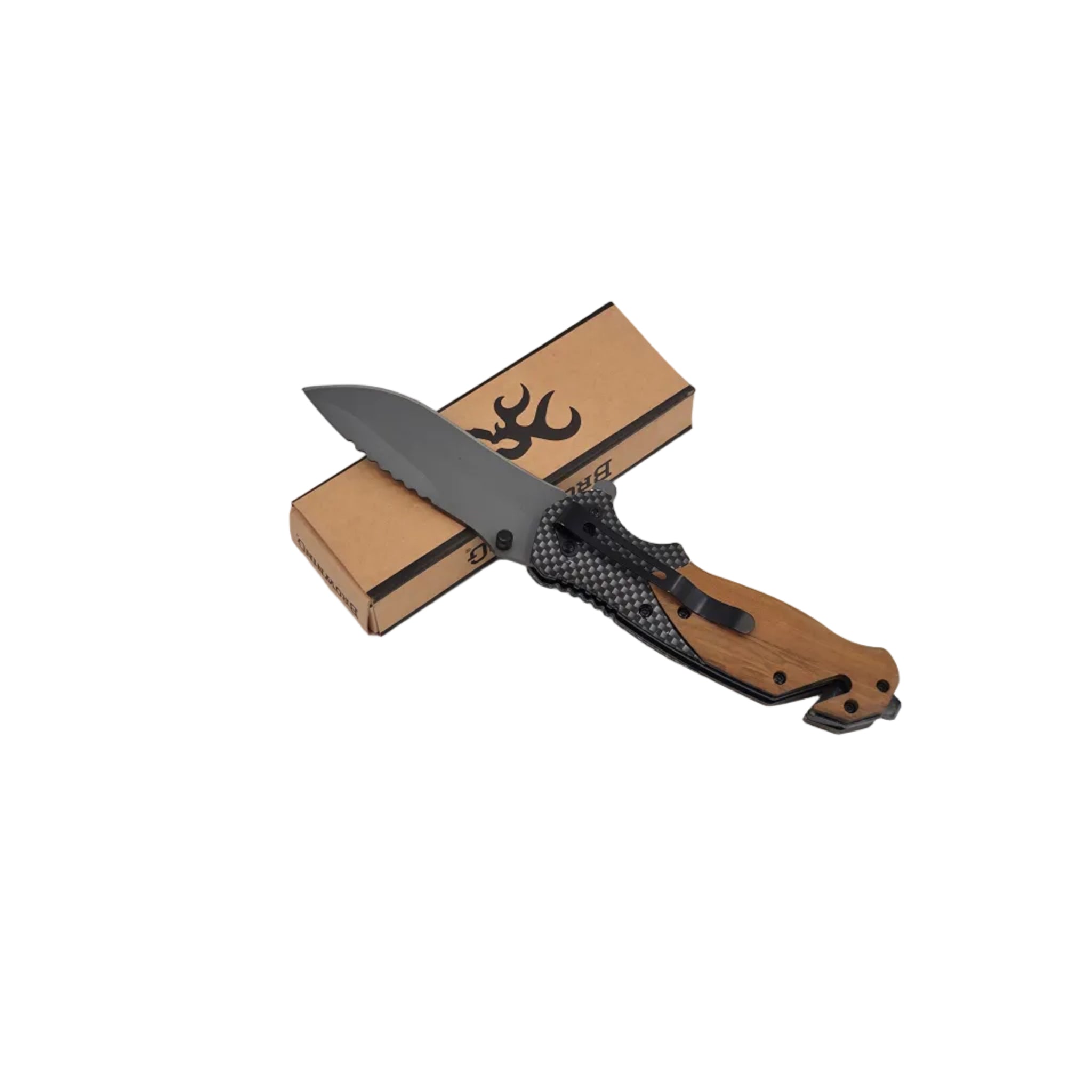 CarbonWood™ Tactical Pocket Knife