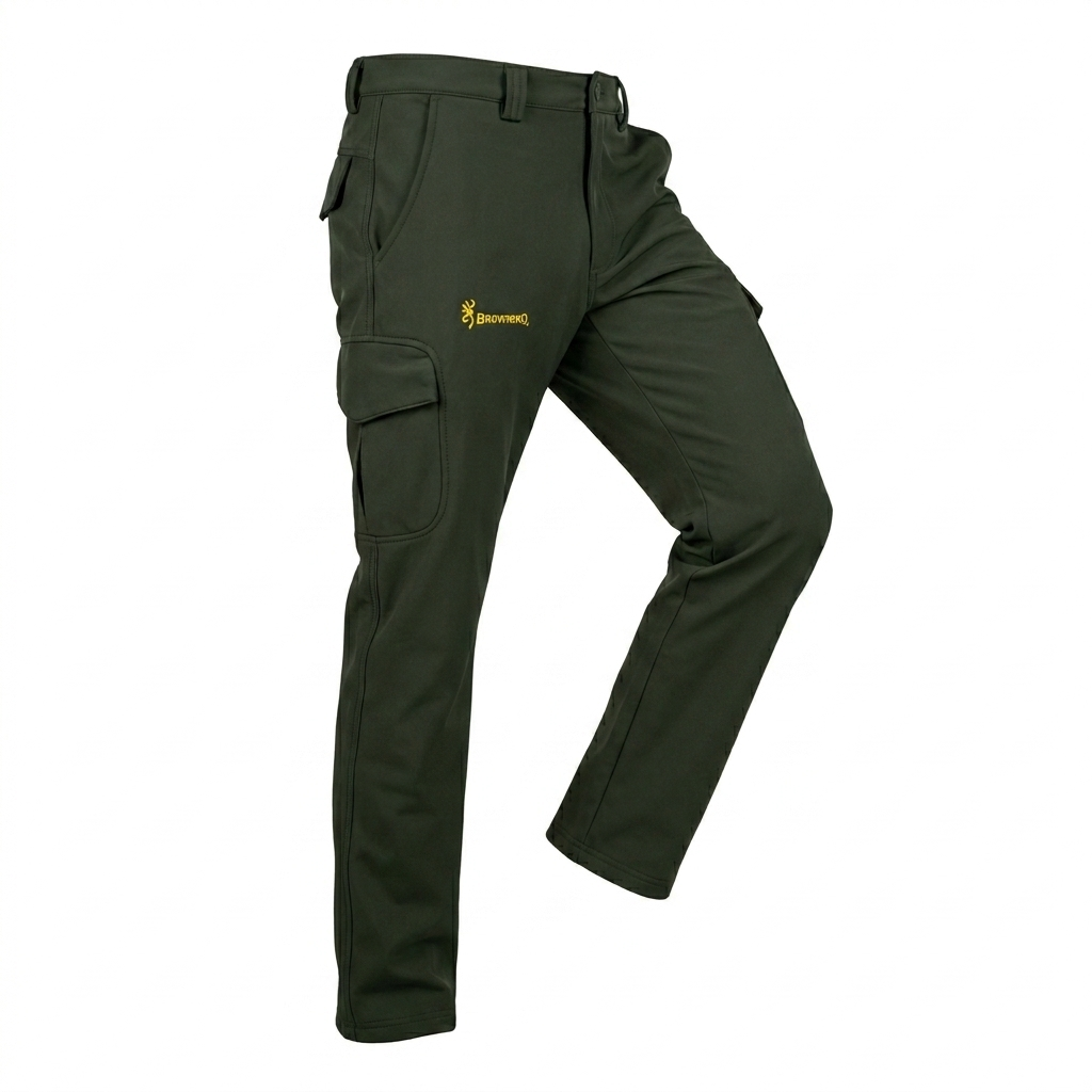 Browning Softshell Pants – Black & Green Edition