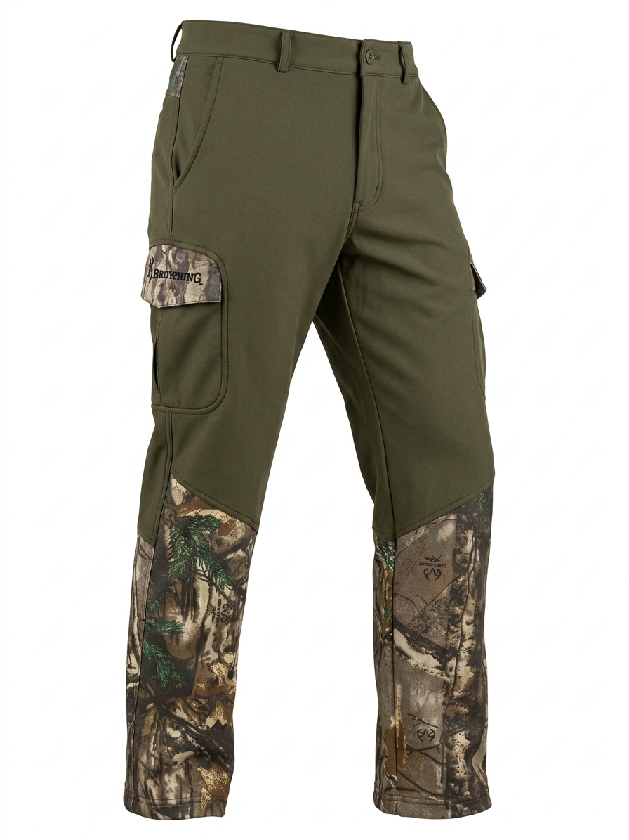 Camo Hunting Field Pants – Olive Woodland Edition